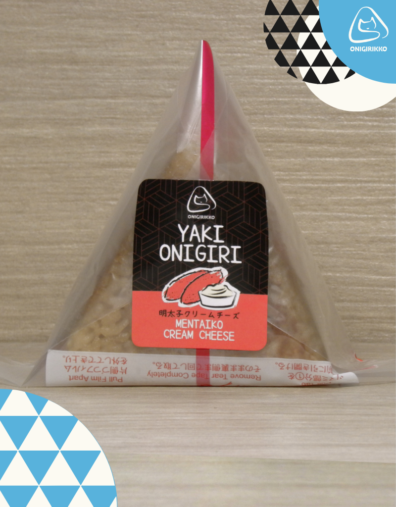Mentaiko Cream Cheese Yaki Onigiri